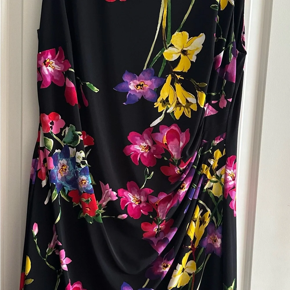 Ralph Lauren Floral Dress Sleeveless Cocktail Lined Worn Once - Picture 3 of 6